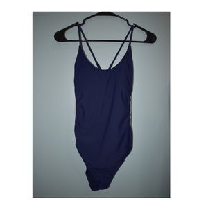 Navy Blue One Piece Swimsuit *used*